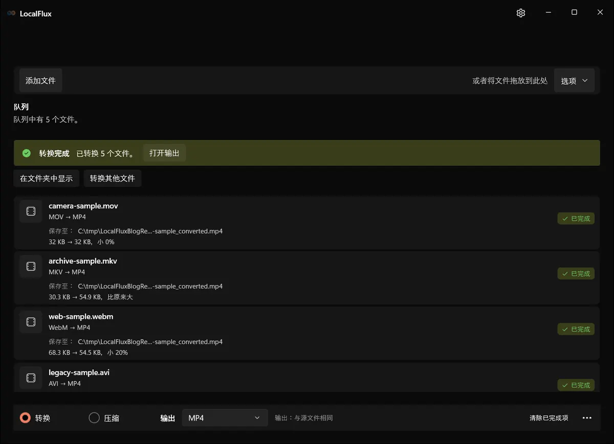 LocalFlux 的简体中文完成状态