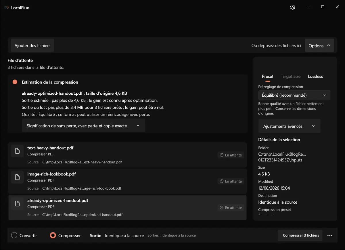 LocalFlux — Équilibré (recommandé)